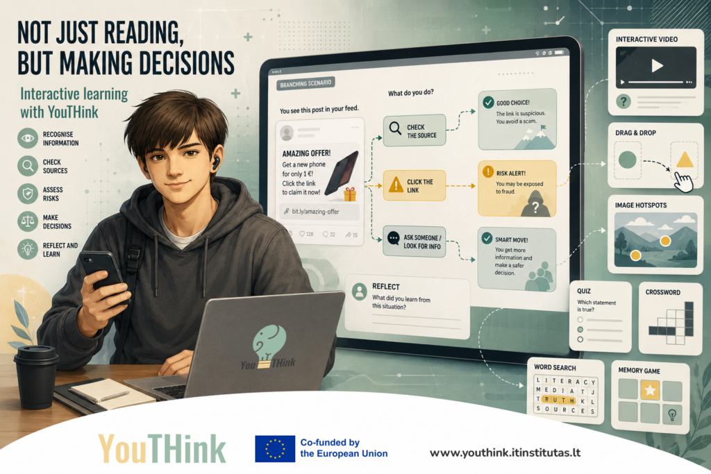 Not Just Reading, but Making Decisions: How YouTHink’s Media Literacy Content Became Interactive