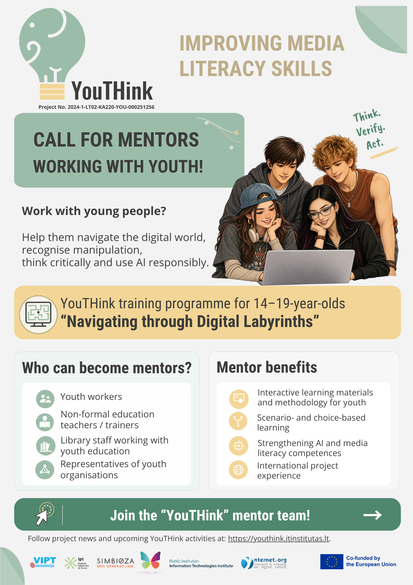 40 Youth Worker Mentors for the YouTHink Project!