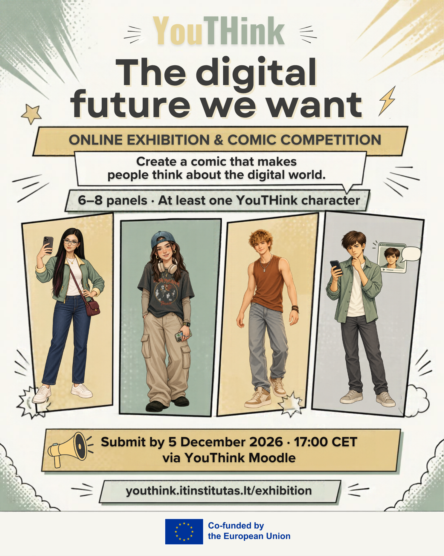 The Digital Future We Want: YouTHink Invites Young People to an International Comic Competition and Online Exhibition